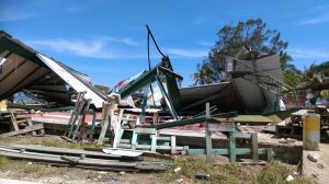 The remains of the ball park